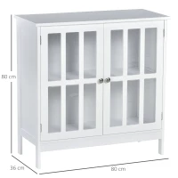 kleankin Szafka kuchenna kredens z 2-skrzydłowymi drzwiczkami(m-3)