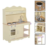 Cocina de Juguete para Niñas Set Juego Cocinita Sonido Infantil Amarillo 3 Años(m-5)