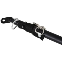 PawHut Remolque de Bicicleta Plegable para Carga 40kg Carga de Equipaje con Marco de Acero Ligero y Reflectores 139x71,5x49 cm Negro(m-9)