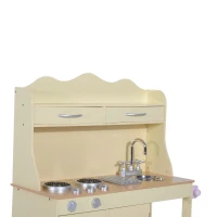 Cocina de Juguete para Niñas Set Juego Cocinita Sonido Infantil Amarillo 3 Años(m-4)