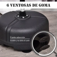 HOMCOM Punching Ball con Altura Ajustable en 136-154 cm y Base Rellenable Soporte y Guantes para Adultos y Adolescentes Rojo(m-6)