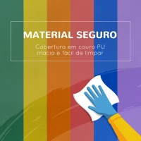 HOMCOM Conjunto de 11 Blocos de Espuma para Crianças Brinquedo de Aprendizagem para Crianças 1-3 Anos 50x50x25 cm Multicor(m-7)