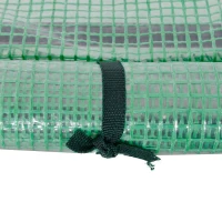 Outsunny Estufa de Jardim 200x100x80 cm para Cultivo de Plantas Sementes Estufa com Estrutura de Aço e Cobertura de Plástico Verde(m-9)