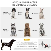 PawHut Carrinho para Cães Dobrável com Janelas de Malha Cinto de Segurança e Bolsos de Armazenamento 112x65x100 cm Vermelho(m-4)
