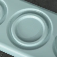 HOMCOM Dziecięcy Taboret do Nauki z 2 Stopniami Struktura Piramidalna Bezpieczeństwo Łazienka Sypialnia Kuchnia Niebieski+Szary 2-5 Lata HDPE PP 43,5 x 38,5 x 61 cm(m-9)