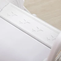 AIYAPLAY Escorregador para Crianças de 18-36 Meses com 3 Degraus Antiderrapantes 157x46,5x80 cm Cinza(m-8)
