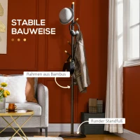 HOMCOM Szafa z sześcioma haczykami(m-6)