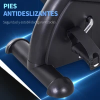 HOMCOM Minibicicleta Estática Pedalier de Metal Aparato de Ejercicios 2 en 1 Brazos y Piernas Resistencia Ajustable Pantalla LCD para los Amantes del Fitness en Casa u Oficina 35x40x31cm(m-6)