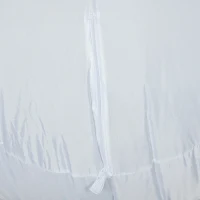 HOMCOM Set van 3 opblaasbare kerstbomen, inclusief blazer, voor binnen en buiten, inclusief bevestigingsmateriaal, wit+goud(m-9)