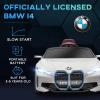 HOMCOM BMW i4 Licensed 12V Kids Electric Ride-On Car(m-4)