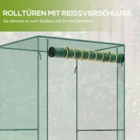 Outsunny 1,2 x 2m Sieć Ochronna dla Roślin, Wiatroszczelny Namiot Ochronny dla Roślin do Ogrodu(m-6)