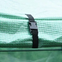 Outsunny NAMIOT SZKLARNIOWY SZKLARNIA FOLIOWA NAMIOT REGAŁY SZEŚCIOKĄT(m-9)