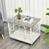 PawHut drewniana klatka dla psa 86 cm x 60 cm x 70 cm(m-7)