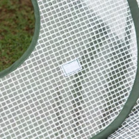 Outsunny Pop-up-Gewächshaus Mini Treibhaus Tomatenhaus Frühbeet Tragbar Faltbar Stahl PE Weiß 240 x 120 X 75 cm(m-9)