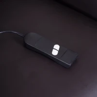 HOMCOM Massagestoel met opstaan hulp, 8 vibratiepunten, inclusief afstandsbediening, donkerbruin(m-8)