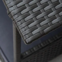 PawHut Wicker Dog Bed, Elevated Rattan Dog House with Removable Cushion and Canopy, for Small and Medium Dogs, 98 x 69 x 70cm - Grey(m-9)