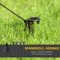 HOMCOM Opblaasbare Boog met Kerstman en Sneeuwman, LED-Verlichting, Geïntegreerde Blazer, 198 x 80 x 245 cm(m-7)