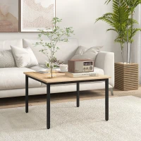 HOMCOM Stolik kawowy z metalowymi nogami(m-2)