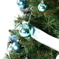 HOMCOM Sapin de Noël artificiel lumineux LED x 160 blanc chaud 8 modes d'éclairages support acier 418 branches 150 cm vert(m-9)