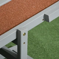 PawHut Wooden Pet Seesaw for Big Dogs, Dog Agility Equipment with Anti-Slip Surface - Grey(m-8)