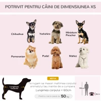 PawHut Geanta de transport pentru pisici si caini dotata cu 2 usi cu fermoar, sac cu buzunare si perna, 50x35x36cm, rosu(m-6)