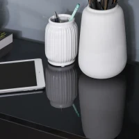 Dulap multifunctional negru HOMCOM cu 2 sertare si 2 dulapuri cu apasare, 117x36x74cm(m-7)