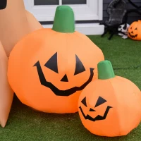 HOMCOM 240cm Large Halloween Scary Lighting Inflatable Tree Ghost 3 Pumpkins Owl 4 LED Indoor Outdoor Holiday Decoration(m-8)