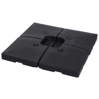 Outsunny Podstawa parasola Obciążnik do parasola 4-cz. do napełniania piaskiem wodą do 130 kg