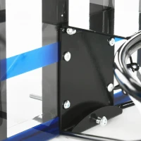 SPORTNOW basketbalhoepel, universele wandhouder, scheurbestendig net, roestvrijstalen frame, 113 x 61 x 73 cm(m-7)