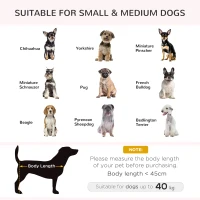 PawHut Elevated Dog Sofa Bed, with Cushion, for Medium and Small Dogs, Grey(m-4)