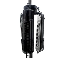 Outsunny Calefactor de Infrarrojos Estufa Calentador Eléctrico de Exterior Sombrilla Patio 3 Potencias Ángulo Ajustable(m-9)