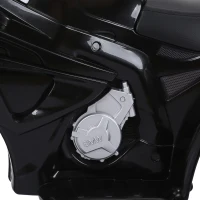 HOMCOM Motocicleta Electrica pentru Copii cu Autorizatie BMW 3 Roti Baterie Reincarcabila 6V Alb si Negru(m-12)