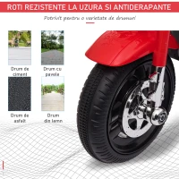 HOMCOM motocicleta electrica pentru copii, 87x46x54 cm, rosie(m-6)