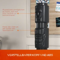 SPORTNOW Standboxsack, Boxdummy, verstelbare raakvlakken, vulbare basis, zwart, 56L x 56B x 175H cm(m-5)