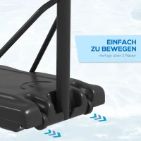 SPORTNOW Regulowany kosz do koszykówki(m-6)