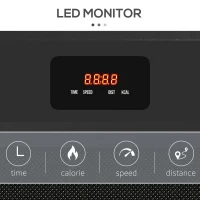 SPORTNOW Under Desk Treadmill, Walking Pad, with Remote Control, LED Display, 1-6km/h - Black(m-5)