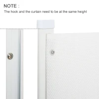 PawHut Retractable Safety Gate Dog Pet Barrier Folding Protector Home Doorway Room Divider Stair Guard White 115Lx82.5Hcm(m-7)