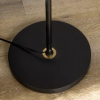 HOMCOM Relaxstoel met ottomaan, stoel met voetenbank, verstelbare rugleuning, 77 cm x 89 cm x 110 cm, zwart(m-9)