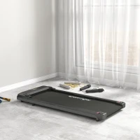 SPORTNOW Under Desk Treadmill, Walking Pad, with Remote Control, LED Display, 1-6km/h - Black(m-2)
