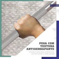SPORTNOW Conjunto de Barra de Pesos 30 kg com Discos Conjunto de Musculação com 6 Discos e 1 Barra para Treino de Força Levantamento de Pesos 170x26x26 cm Vermelho(m-5)