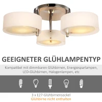 HOMCOM plafondlamp acryl kroonluchter 40 W | Aosom.de(m-5)