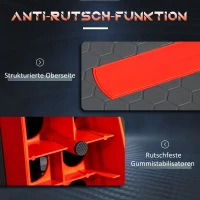 HOMCOM Huisdiertrap Hondentrap, 3 treden, grenenhout, 79 cm x 38,5 cm x 45 cm, Natuur + Wit(m-6)