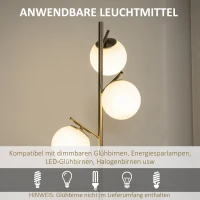 HOMCOM Lampa stojąca z włącznikiem nożnym(m-5)