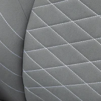 Vinsetto Sedia da Ufficio Ergonomica e Reclinabile ad Altezza Regolabile, 65.5x69.5x112-122 cm, Grigio Chiaro(m-9)