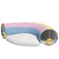 PawHut Tunel dla kotów z zabawkami(m-1)