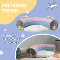 PawHut Tunel dla kotów z zabawkami(m-5)