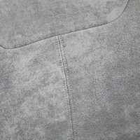 Vinsetto Scaun de birou cu spatar, scaun de lucru reglabil pe inaltime cu functie de rotire si inclinare la 360 de grade, gri deschis(m-8)