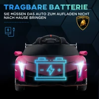 HOMCOM Dziecięcy samochód z drzwiami skrzydłowymi(m-6)