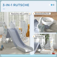 AIYAPLAY Zjeżdżalnia dla dzieci z piłką(m-4)