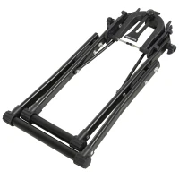 HOMCOM Stand de réparation de roue de vélo - pied d'atelier vélo pliable - Compatible pneus 20-29 pouces - acier noir(m-5)